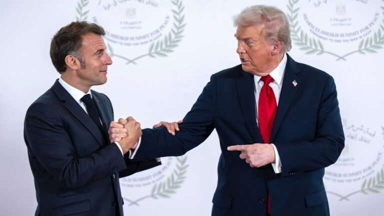 Macron pushes de-escalation as U.S. and Israel back force against Iran Macron pushes de-escalation as U.S. and Israel back force against Iran