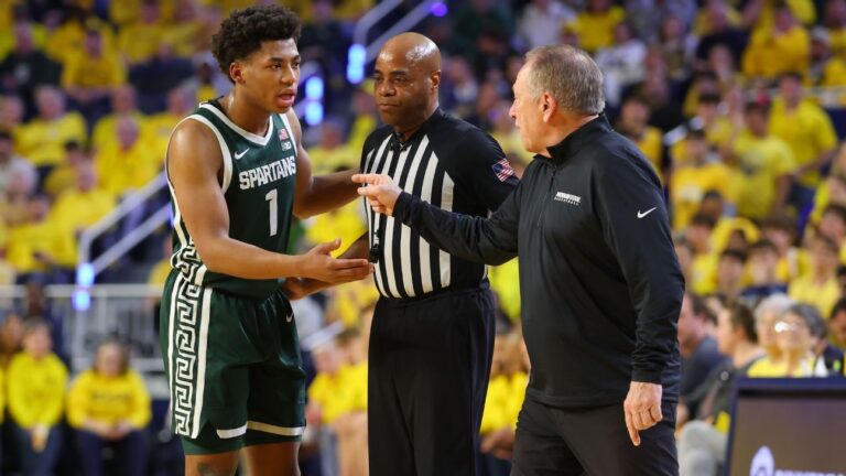 Michigan St.’s Fears gets tech for another kick at player’s groin Copy Link
