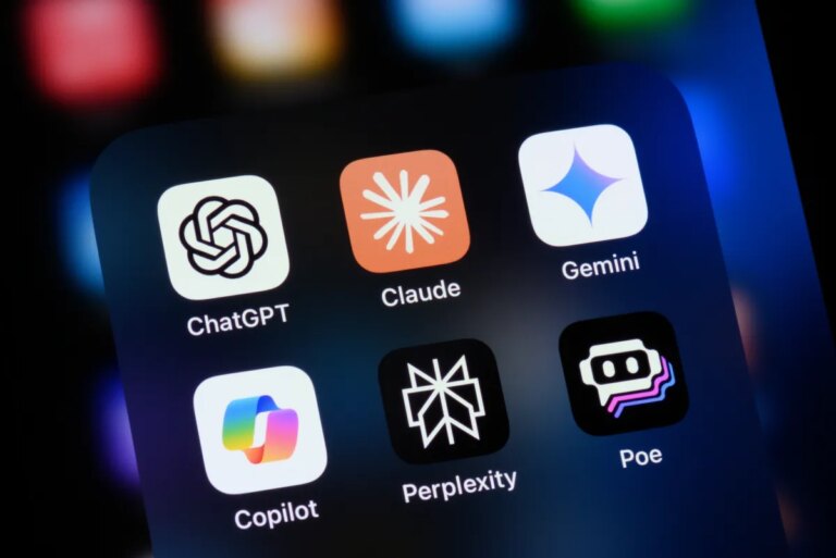 OpenAI and Google employees rush to Anthropic’s defense in DOD lawsuit Popular AI virtual assistant apps on an Apple iPhone: ChatGPT, Claude, Gemini, Copilot, Perplexity, and Poe.