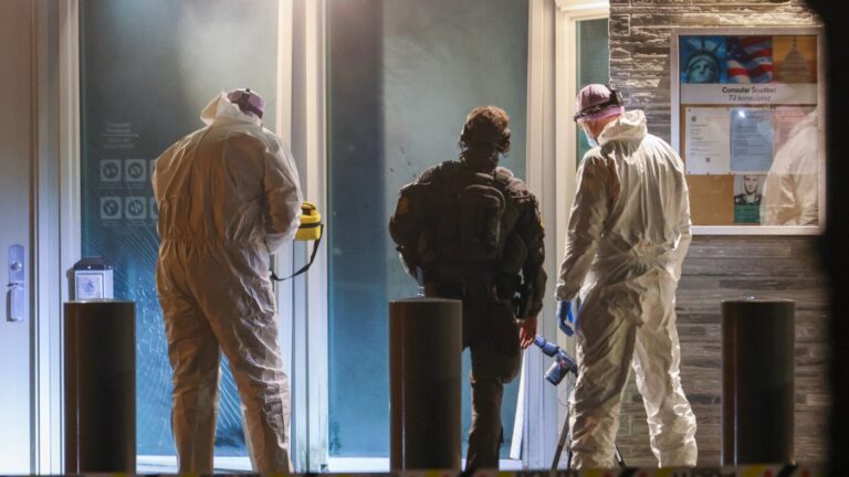 Police investigate an explosion outside the U.S. Embassy in Oslo : NPR