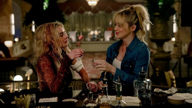 Samara Weaving in Horror Sequel Samara Weaving and Kathryn Newton in Ready or Not 2: Here I Come