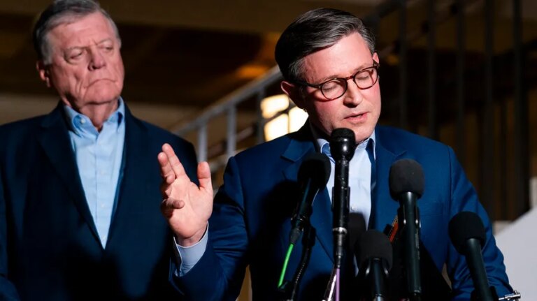 Speaker Johnson pushes against war powers resolution: ‘Frightening’