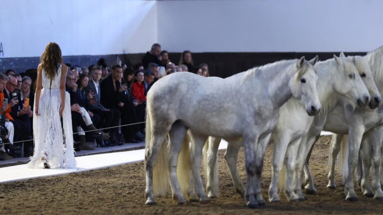 Stella McCartney lets horses steal the show — and makes her point in Paris without saying a word