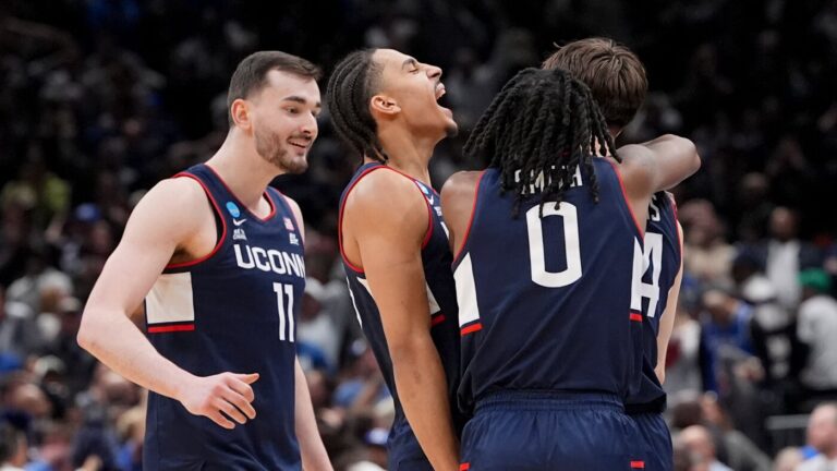 The Final Four is set with UConn stunning Duke to join Illinois, Arizona and Michigan : NPR The Final Four is set with UConn stunning Duke to join Illinois, Arizona and Michigan : NPR