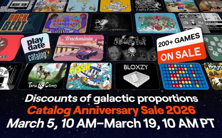 The Playdate Catalog's 3-year anniversary sale is here