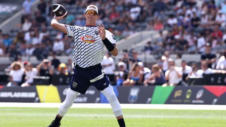 Tom Brady shines, but Team USA dominates flag football Copy Link