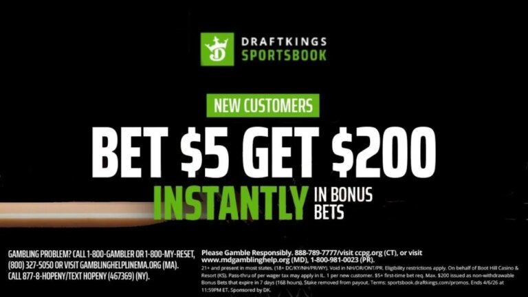Use DraftKings promo code to get $200 bonus bets instantly for Raptors-Nuggets, Knicks-Nets basketball Friday