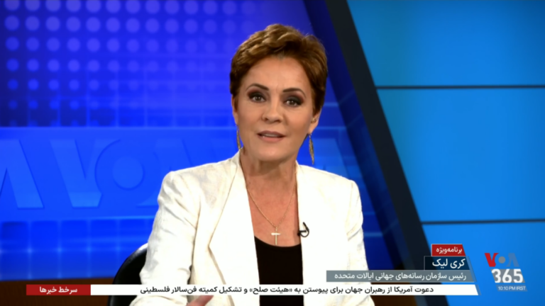 Voice of America staffers sue, alleging Kari Lake put on propaganda : NPR