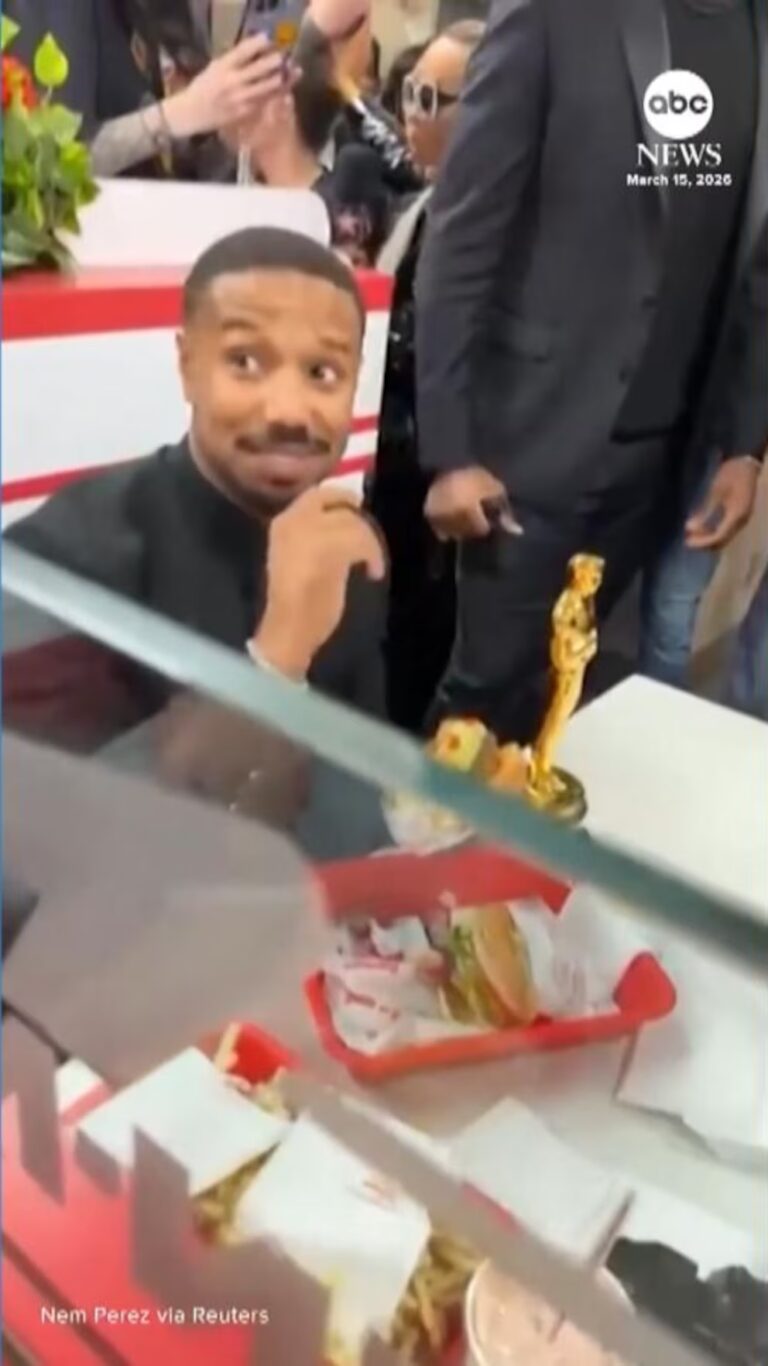 WATCH: Michael B. Jordan brings Oscar trophy to In-N-Out after ceremony stream logo