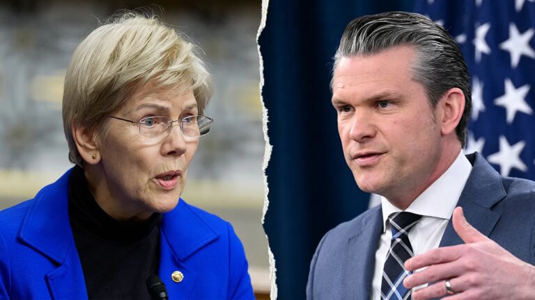Warren downplays Nazi-linked symbol after scrutinizing Hegseth’s Christian tattoos Warren downplays Nazi-linked symbol after scrutinizing Hegseth's Christian tattoos